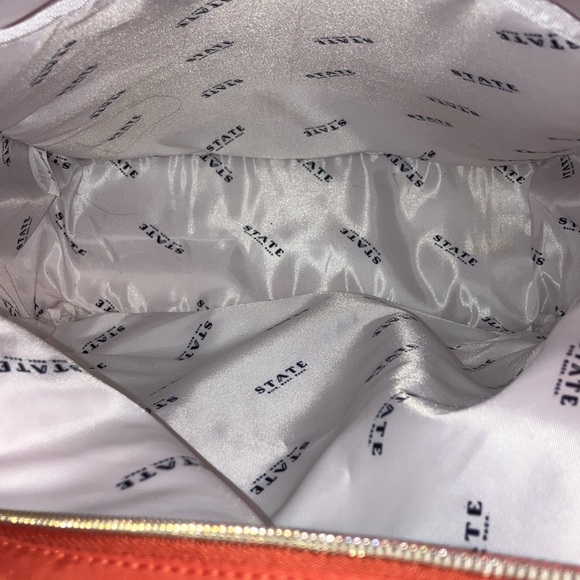 State B6303 Kane Nylon Orange Backpack Women's Size 15x11.5x5 in - Picture 9 of 9